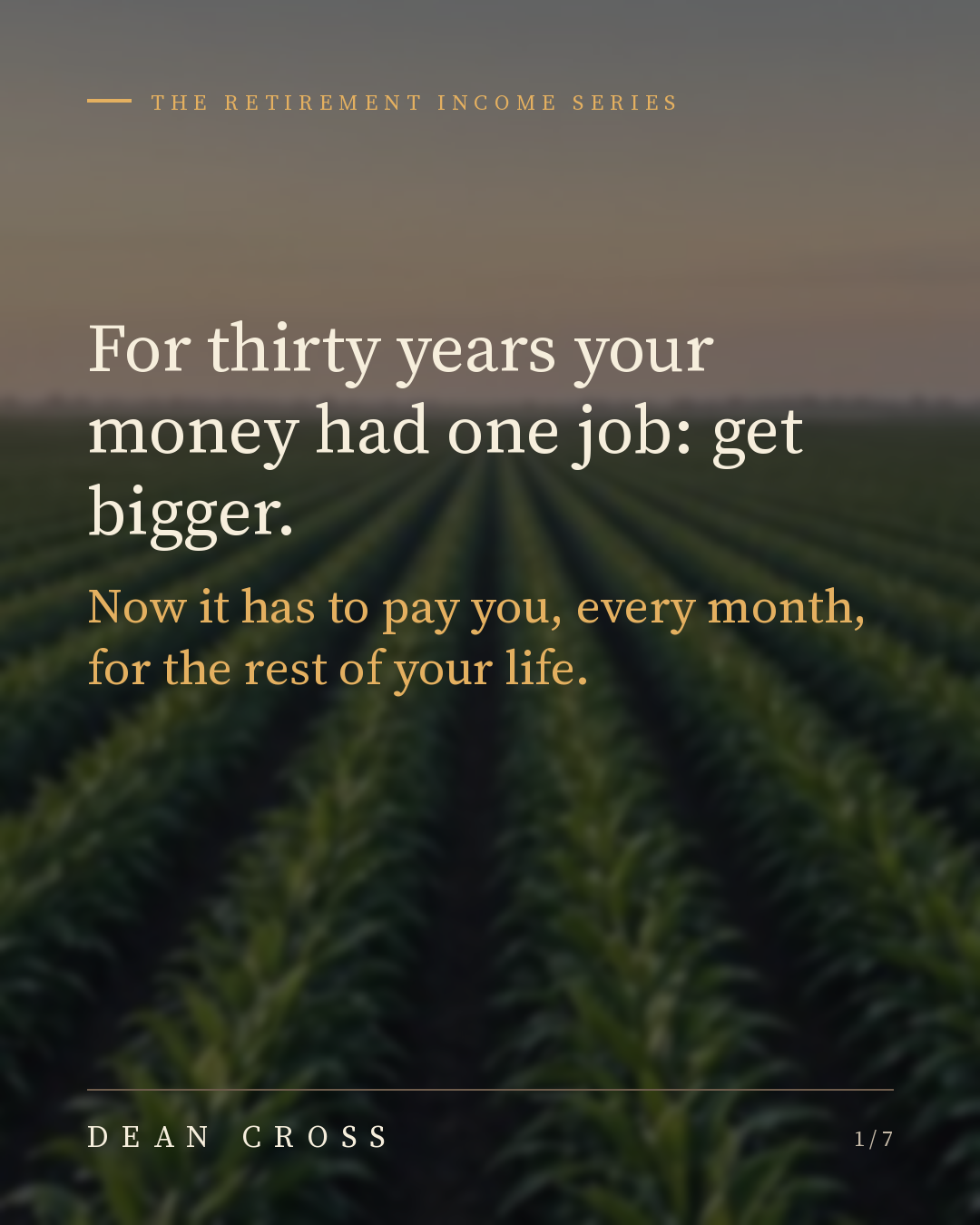 Built: Dividend Investing for Retirement Income post
