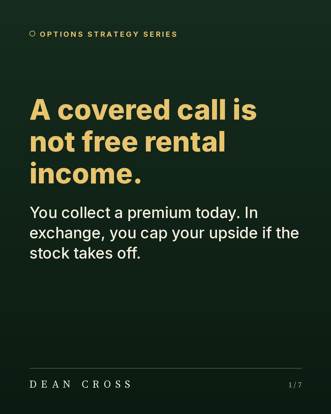 Called Away: Covered Calls for Income post